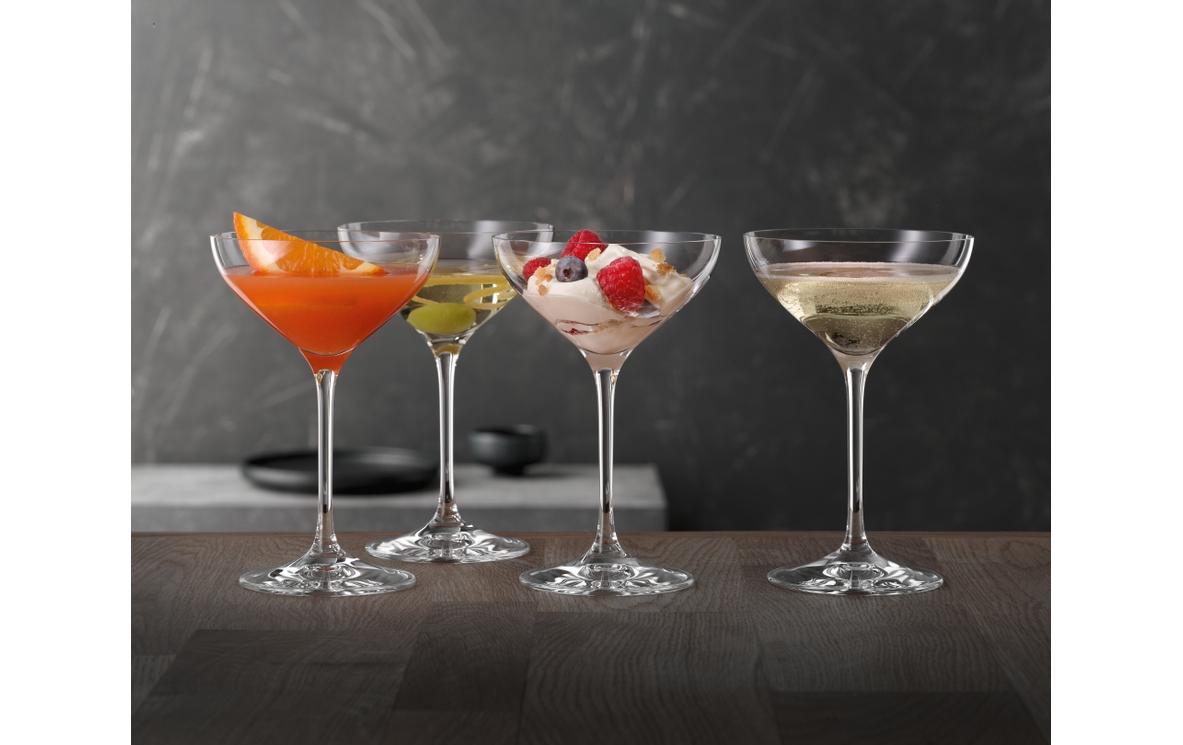Champagnerglas 250 ml, 4 Stück, TransparentKristallgläser-Set