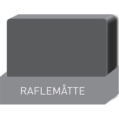 Raflemåtter - sort