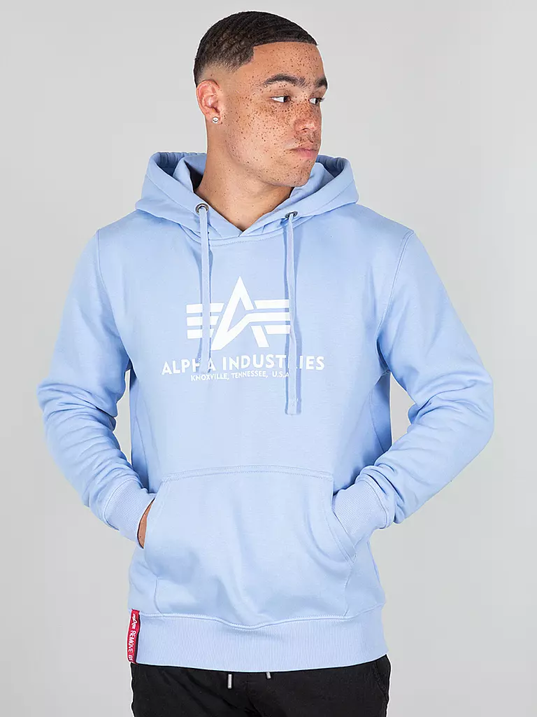 ALPHA INDUSTRIES Kapuzensweater - Hoodie  hellblau