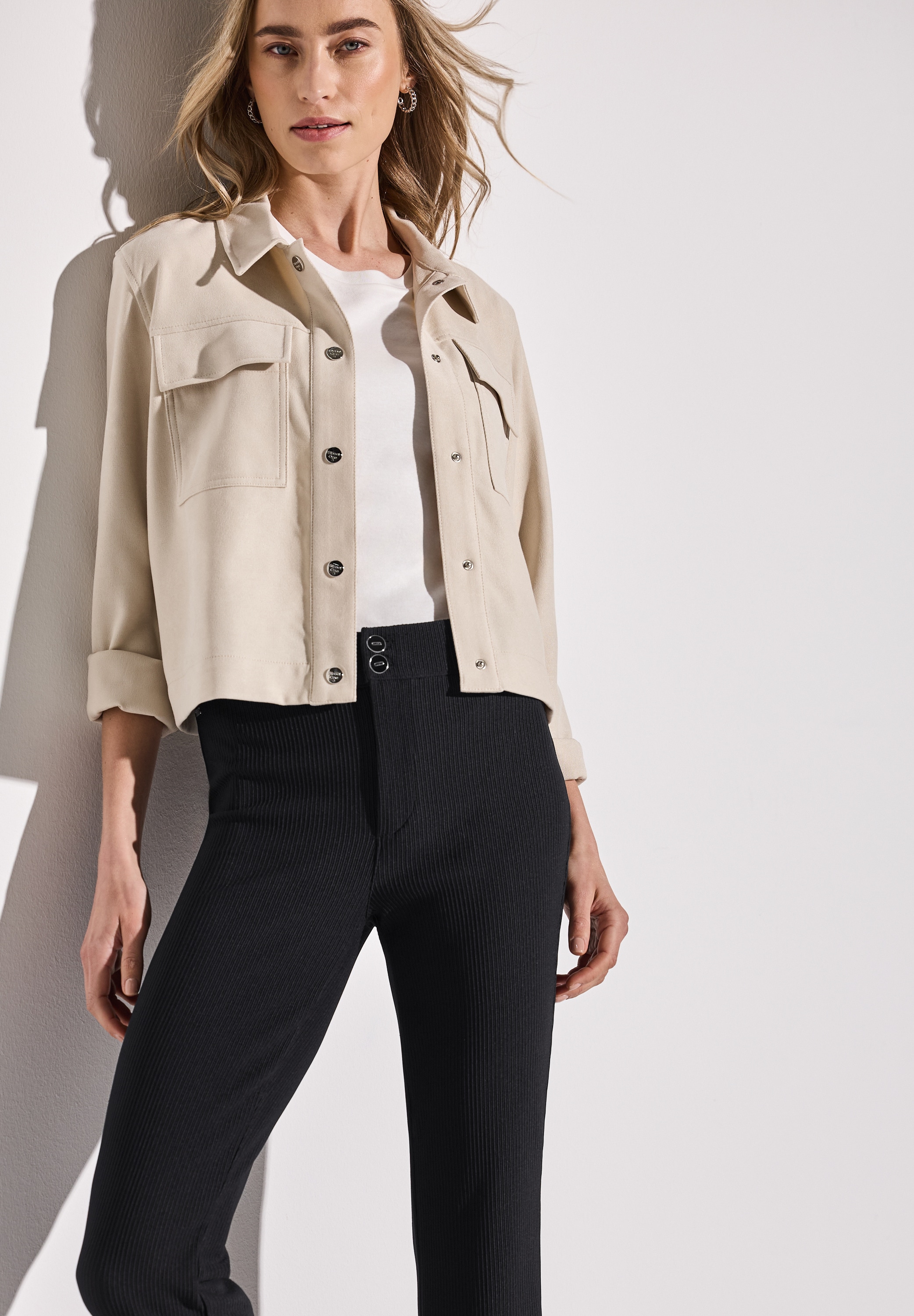 STREET ONE Bootcuthose »Style HOPE«  im Skinny Fit und mit Struktur-Optik