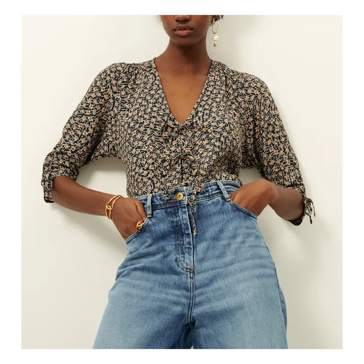 Sessùn Blouse Lazna | Bleu marine