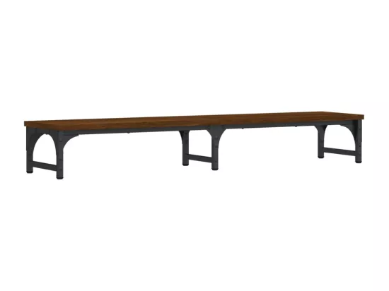 Support moniteur chêne marron 105x23x15,5 cm bois d'ingénierie