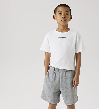 Name It Sweatshorts - Noos - NknCyber ​​​​- Grey Melange