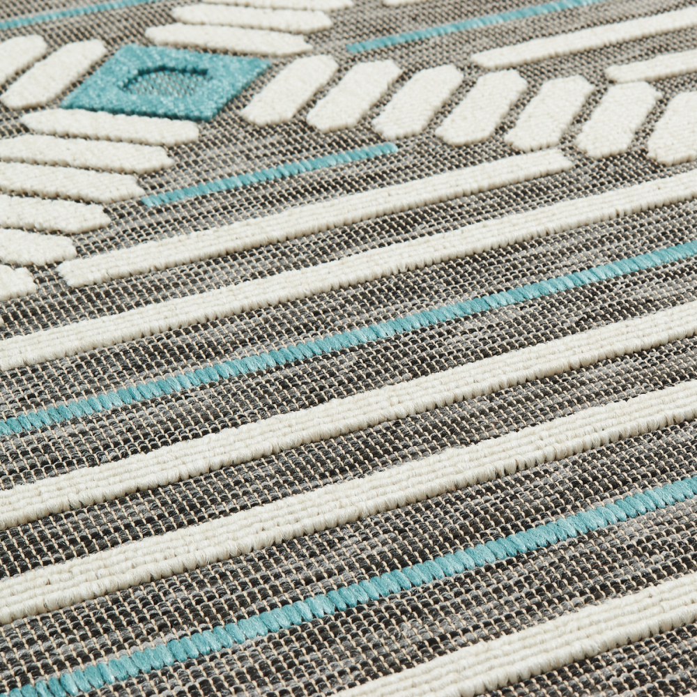Tapis intérieur extérieur anthracite acapulco 1672 160 x 230 cm