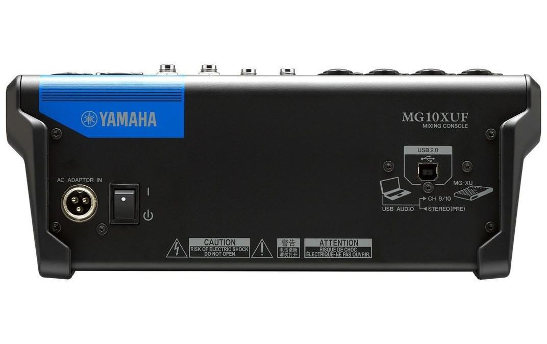 Mischpult MG10XUF - 10-Kanal, analog<br>Fader-Version des 10-Kanal-Analogmixers mit Effektsektion und USB-Audiointerface