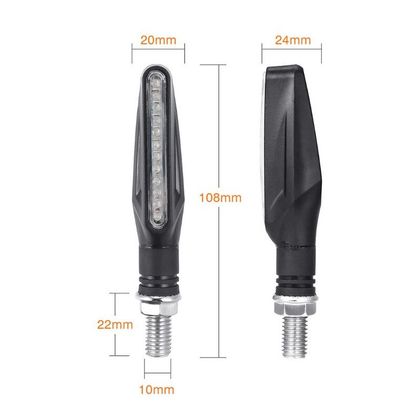Clignotant Brazoline FURTIF ECO LED Universel - Noir