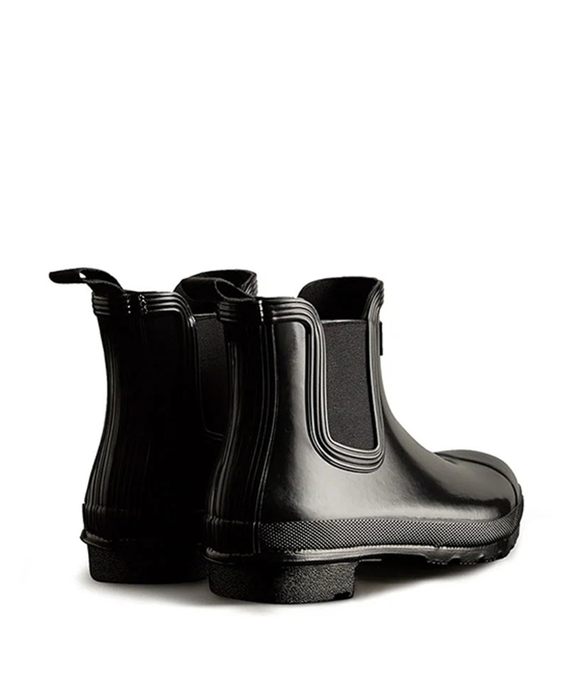 Hunter WOMENS ORIGINAL GLOSS CHELSEA BOOT dames enkellaarzen zwart