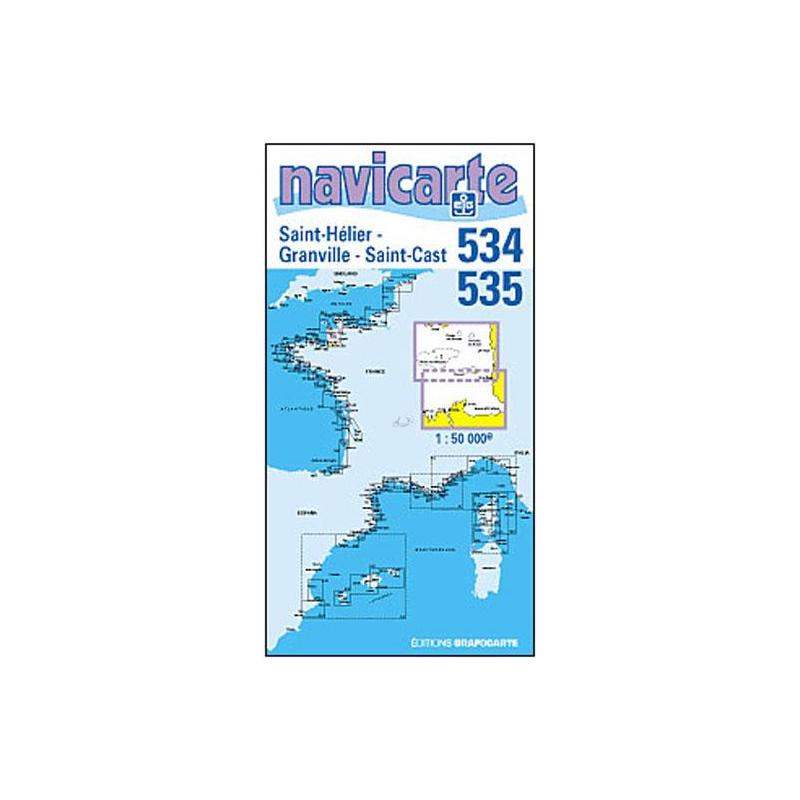 Carte De Navigation Navicarte St Helier - St Cast