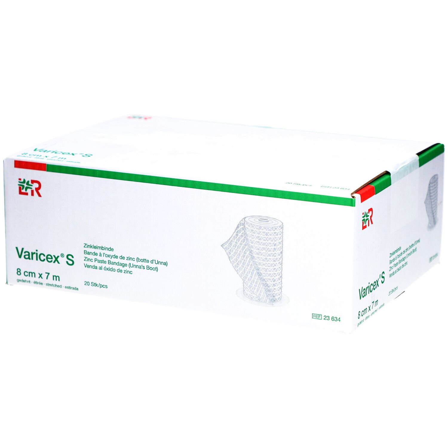 Varicex S Zinkleimbinde 8 cm x 7 m