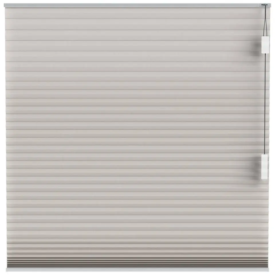 Fenstr plisségordijn Montreal dubbel 25mm lichtdoorlatend - taupe (30019)
