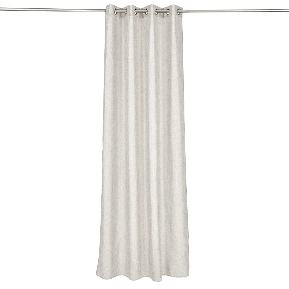 Rideau polyester chiné 140x260cm taupe