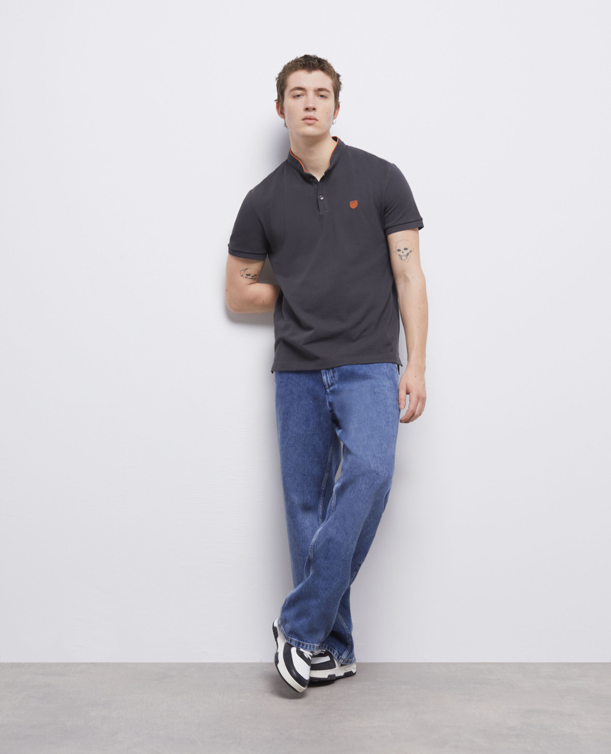 Polo col officier noir