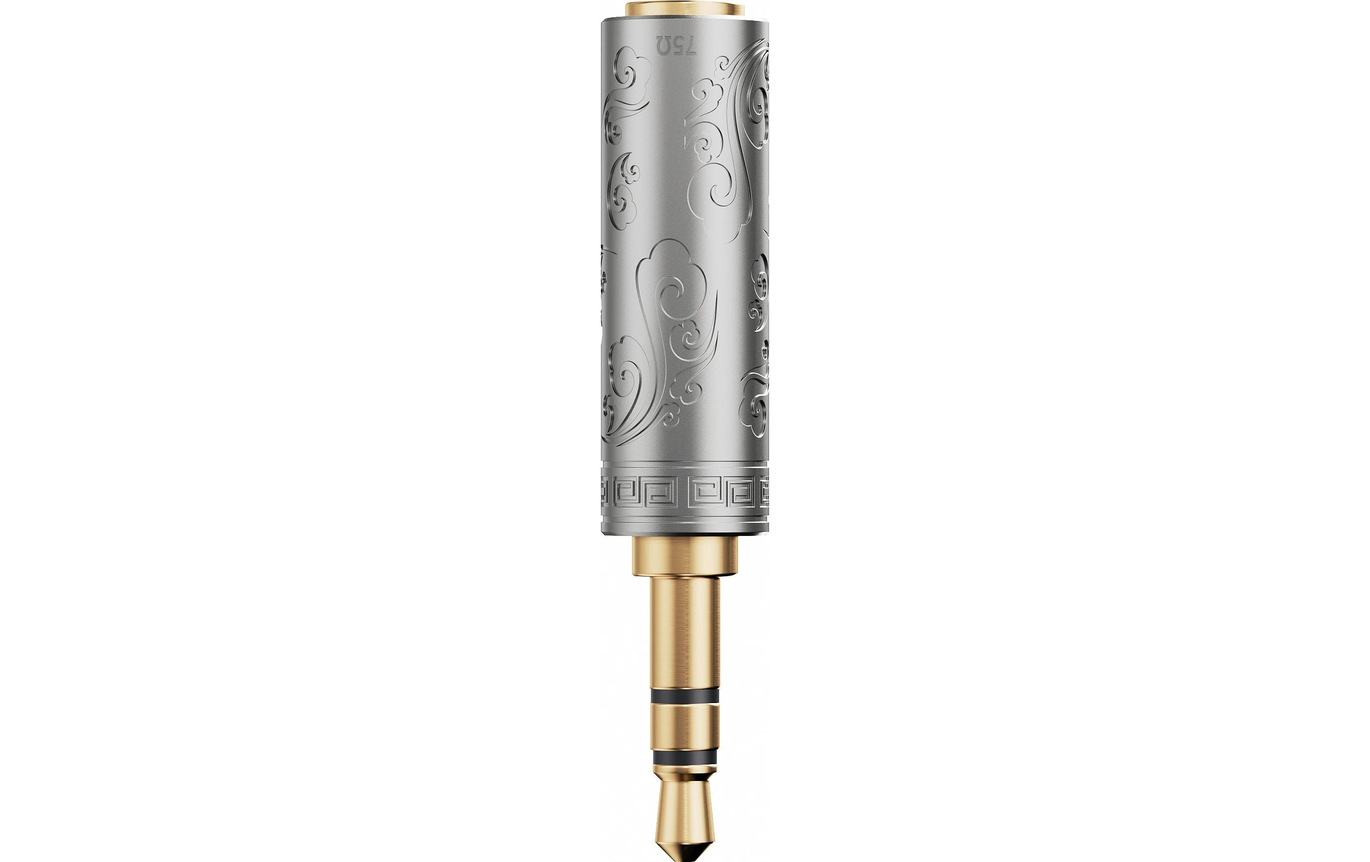 IMP-3.5GM 75 Ω 3.5 mm Buchse/Stecker Silber75 Ω Impedanzadapter mit 3.5 mm Stecker + Buchse
