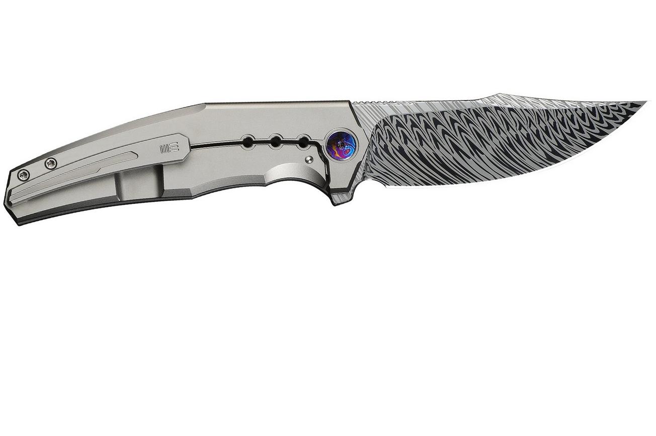 WE Knife Kyklos WE23086-DS1 Fafnir Damasteel, Titanium, zakmes