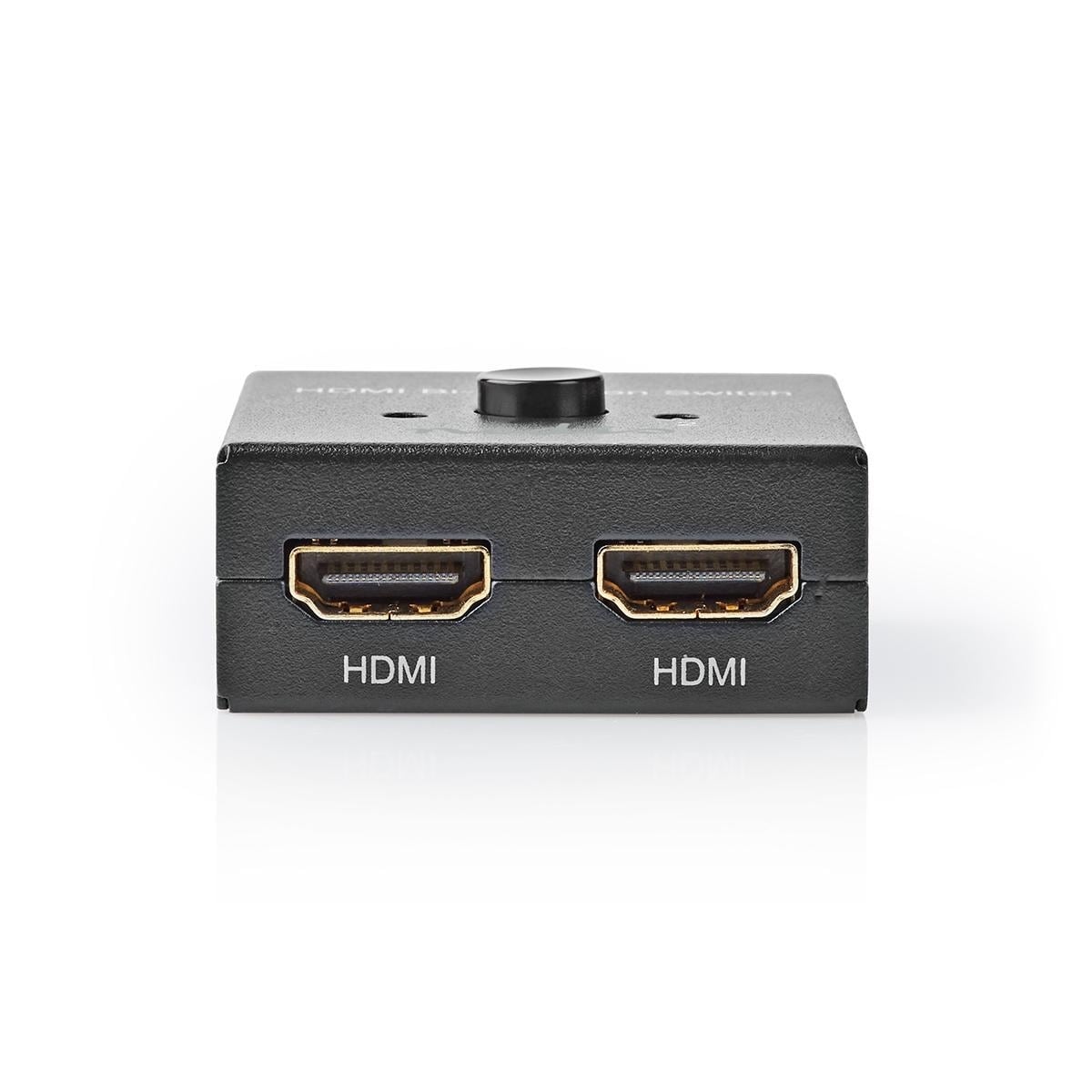 Nedis HDMI ™ Switch | 3-Port port(s) | 1x HDMI ™ -inngang / 2x HDMI™ Inngang | 1x HDMI ™ -utgang / 2x HDMI ™ -utgang | 4K@60Hz | 6 Gbps | Metall | Antrasitt