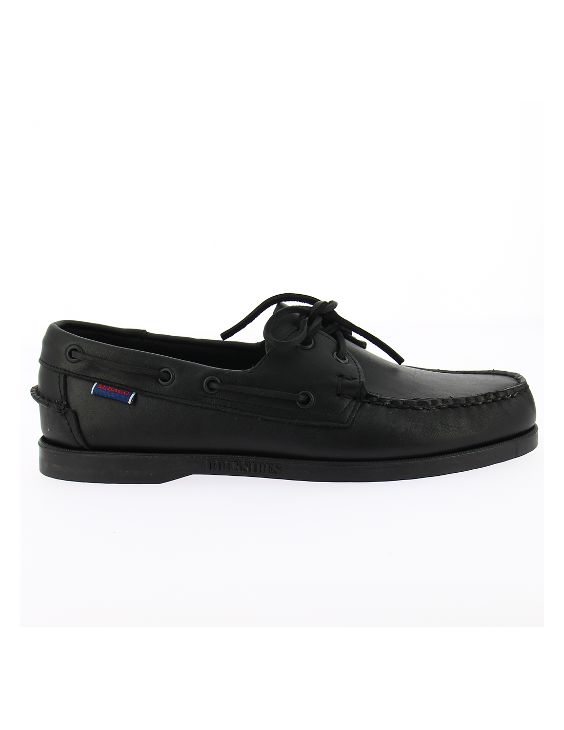 sebago mocassins bateaux homme docksides portland cuir noir