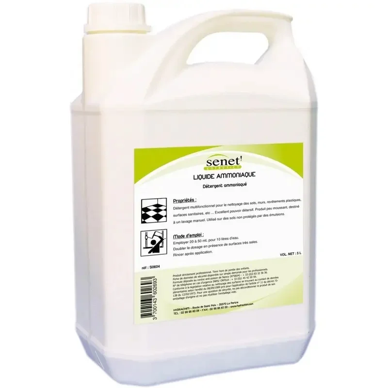 SENET - Liquide ammoniaque blanc - 5L