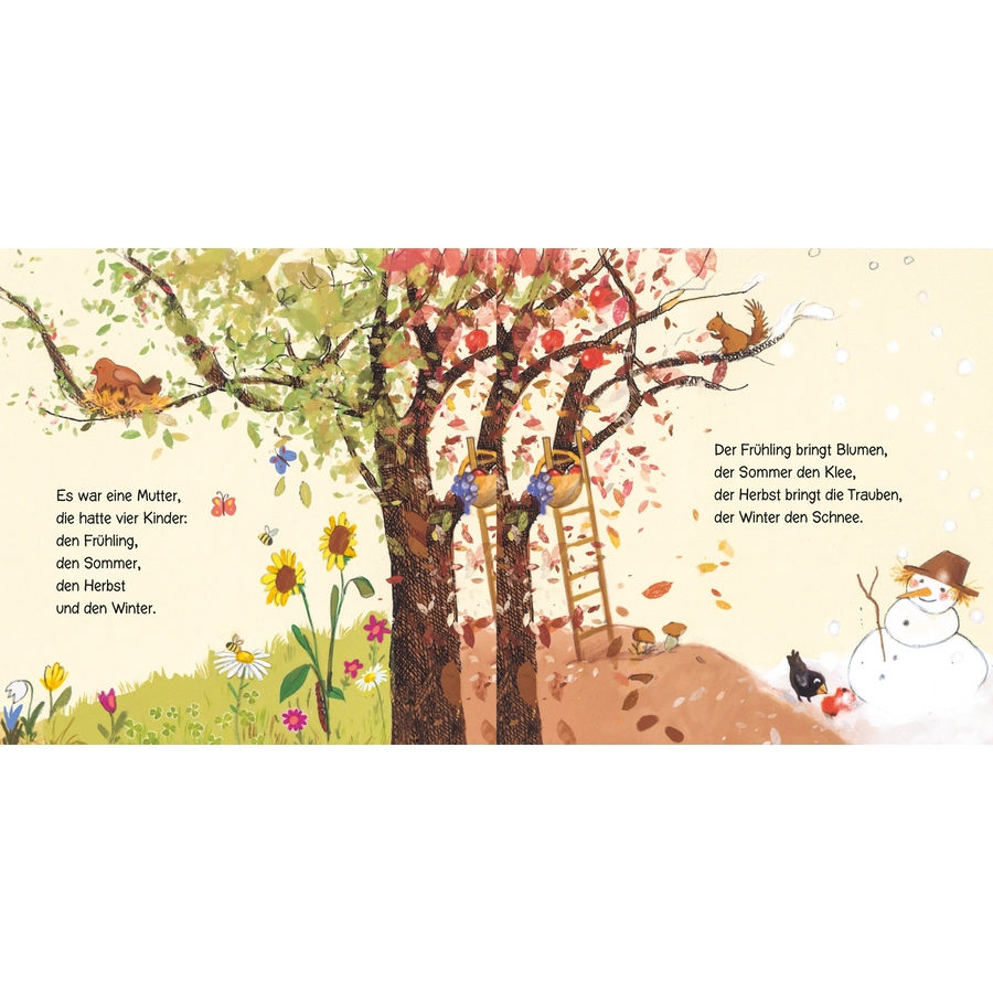 Carlsen Baby Pixi (unkaputtbar) 100 Reime für ganz Kleine: Frühling, Sommer, Herbst und Winter (5 Exemplare)