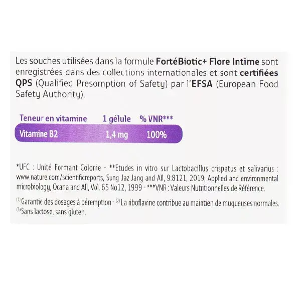 Forté Pharma Fortébiotic+ Flora Íntima 15 cápsulas