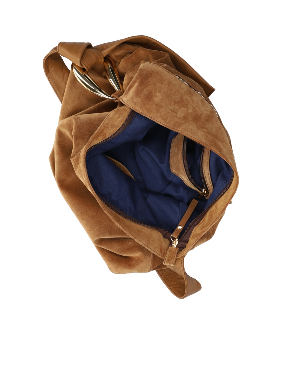 Glattleder Hobo Bag