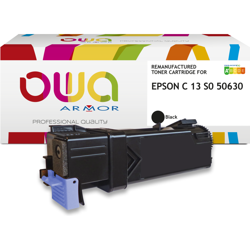 Toner remanufacturé OWA - standard - Noir - pour EPSON C13S050630