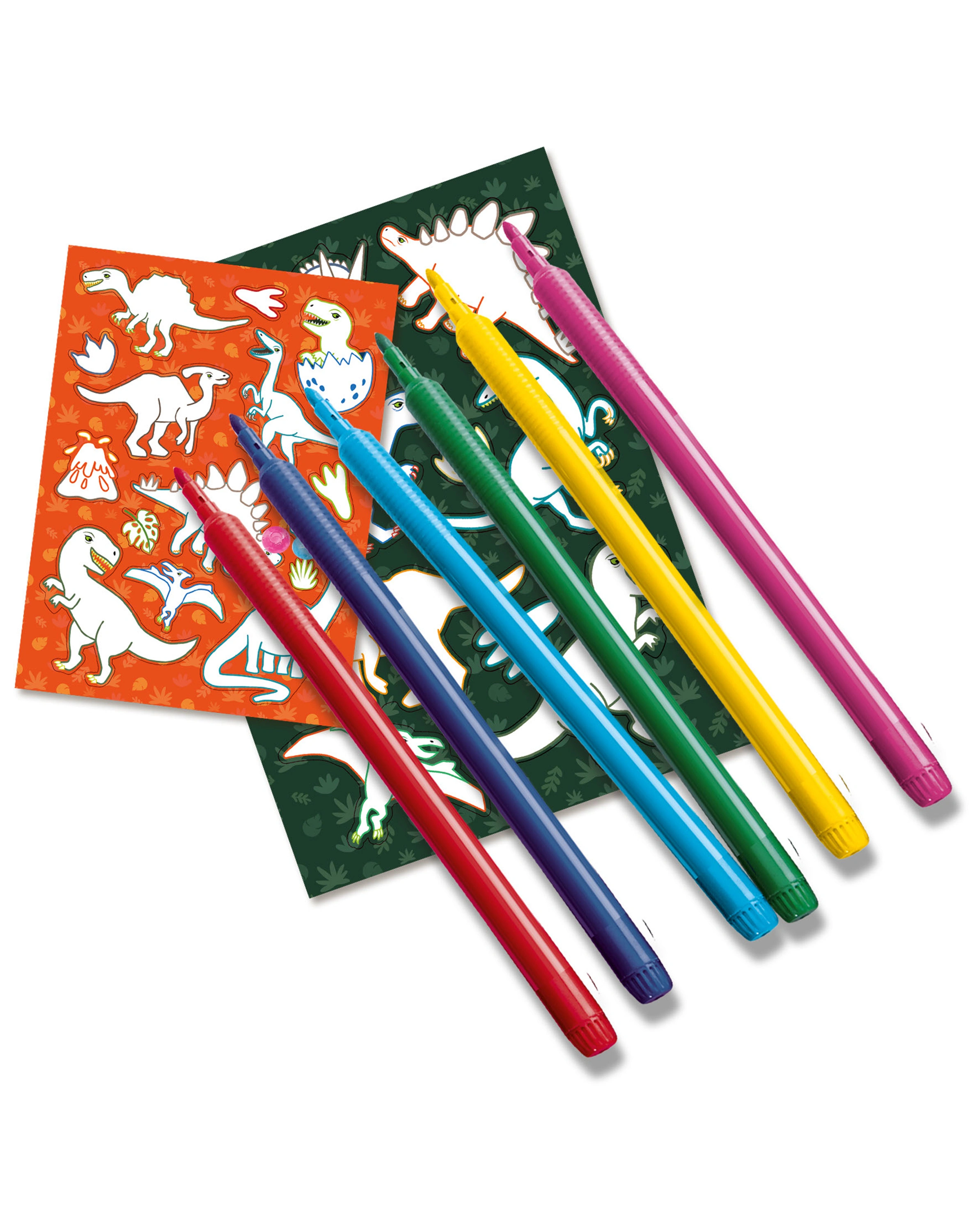 Mal-Set STICKER-MAKER – DINOS in bunt