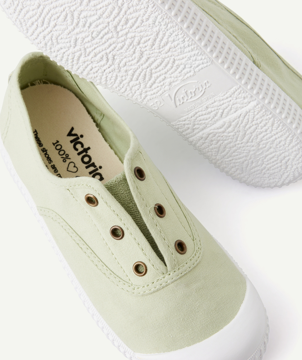 VICTORIACHAUSSURES EN TOILE DE FIBRES RECYCLÉES VERTES CLAIRES