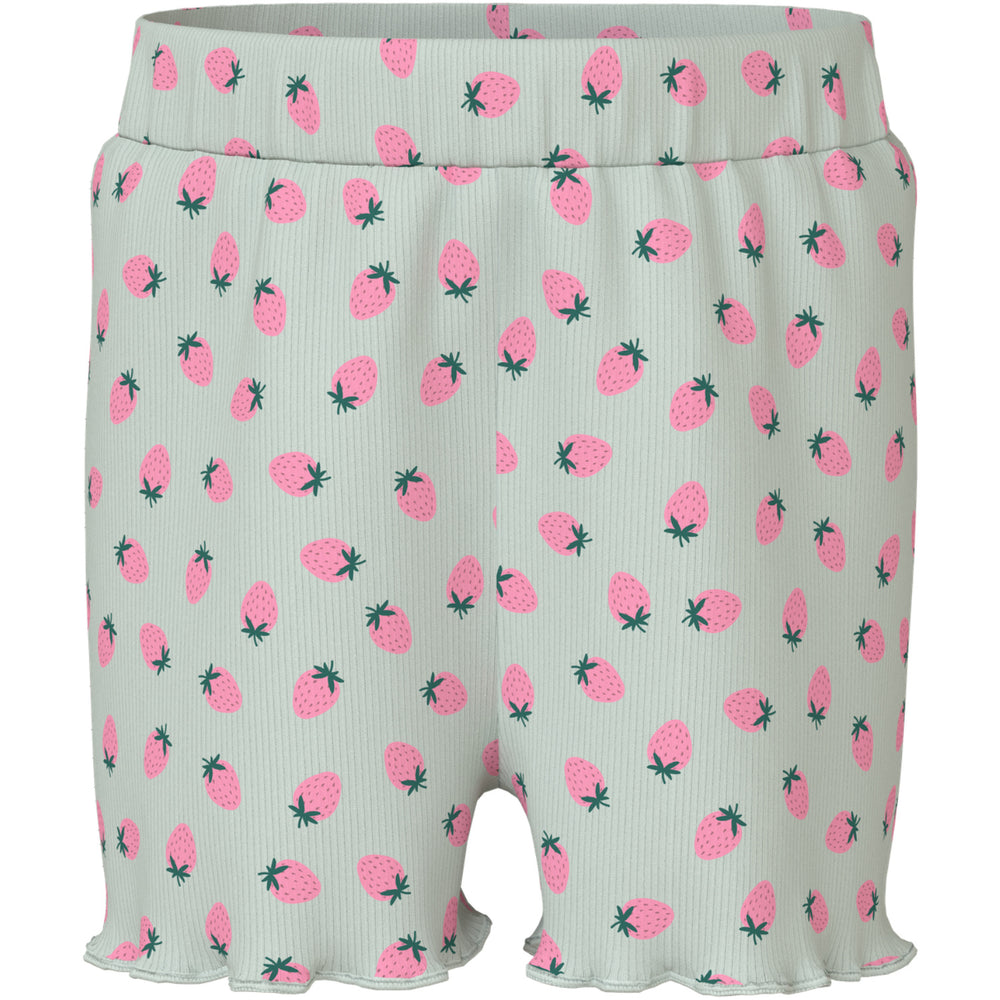 Køb Name It Pale Aqua Strawberries Nmfvemma Aop Shorts