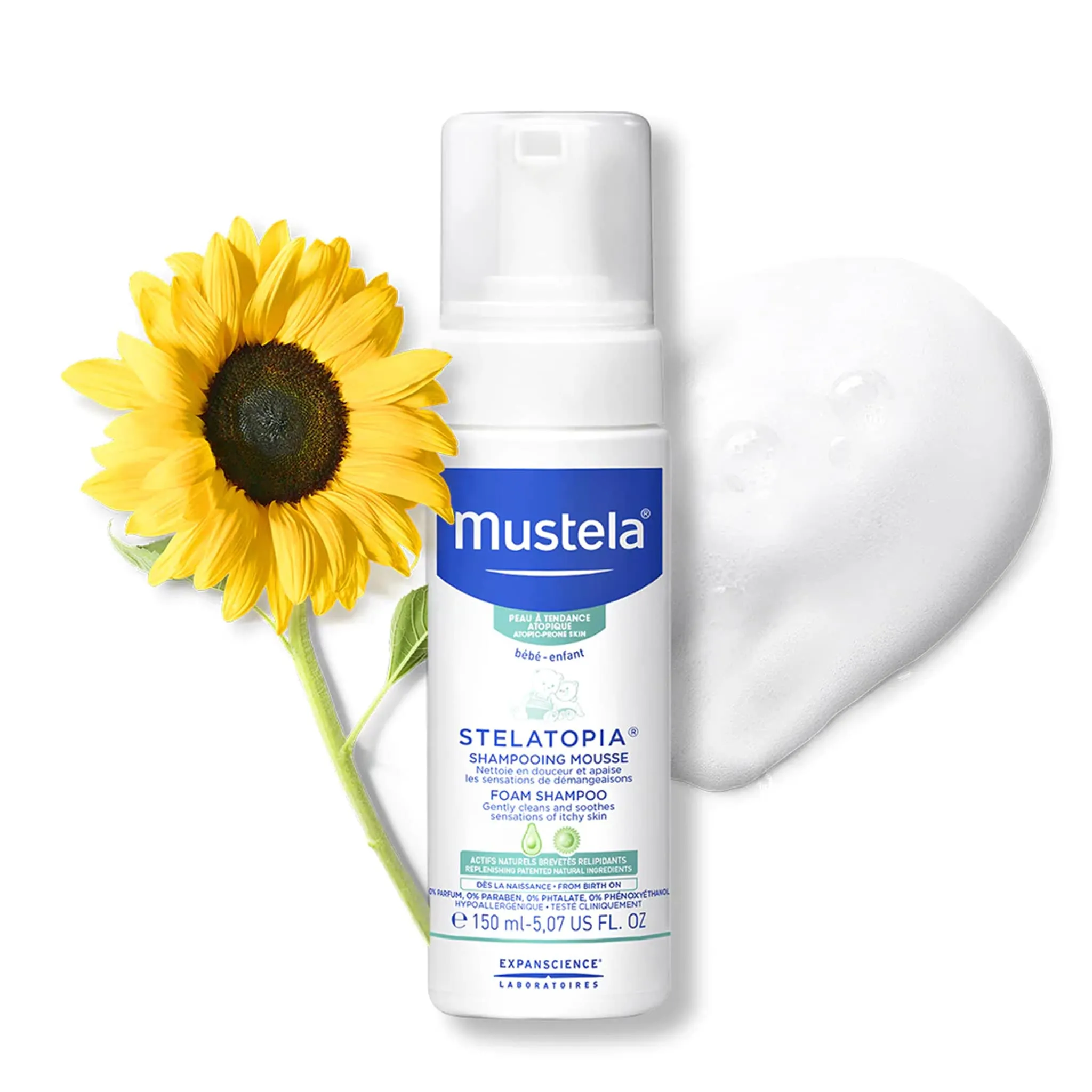 Mustela Shampooing Mousse Savon Stelatopia