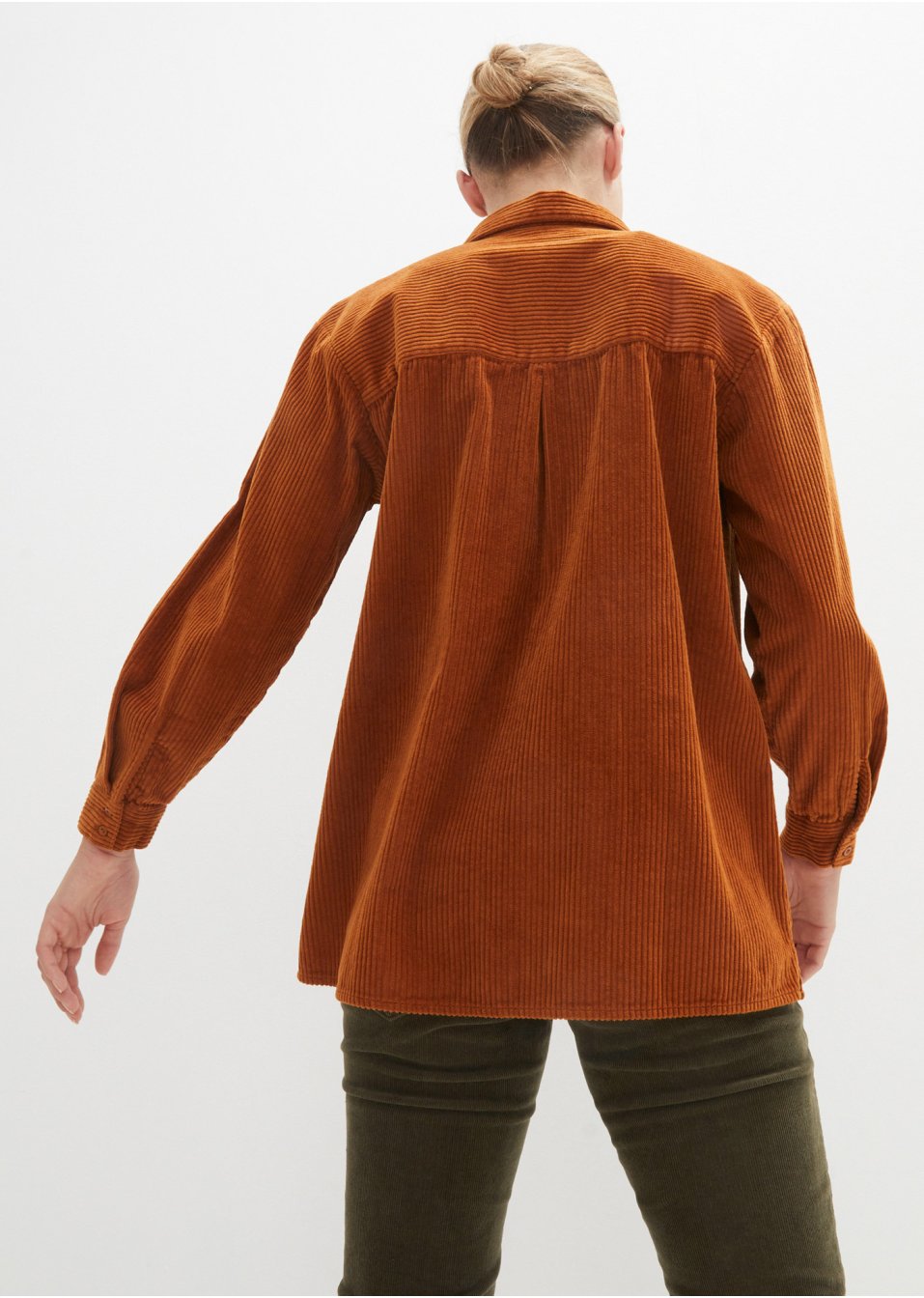 Chemise en velours de coton côtelé