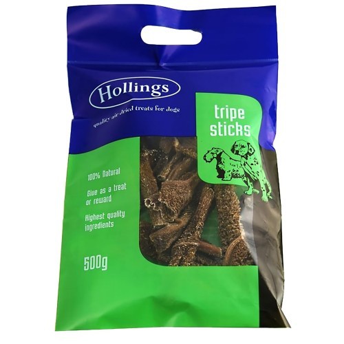 Petiscos de tripa com sabor de carne bovina