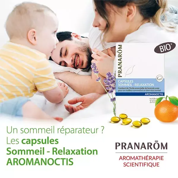 Pranarom Aromanoctis Sleep Strength Orgânico 30 cápsulas