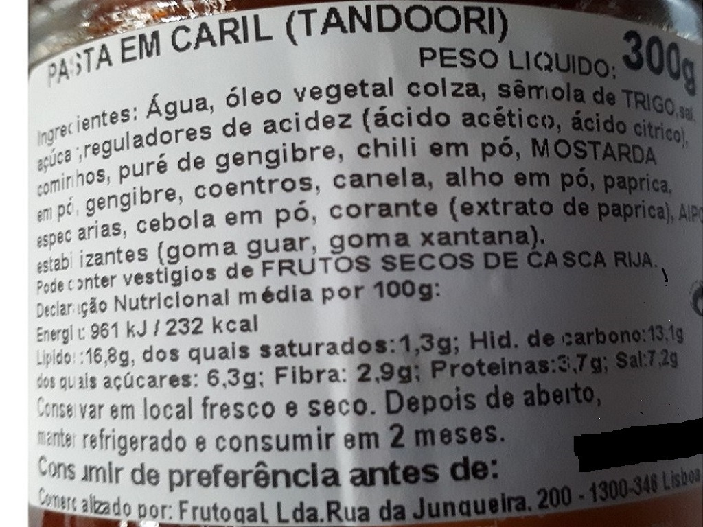 MOLHO SHARWOOD'S PICANTE CARIL PASTA TANDOORI 300G