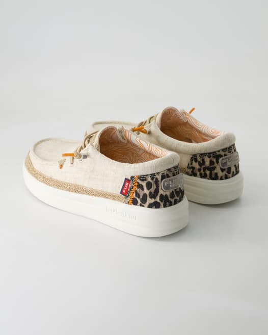 Fusion Lily linen sand Slipper in Beige