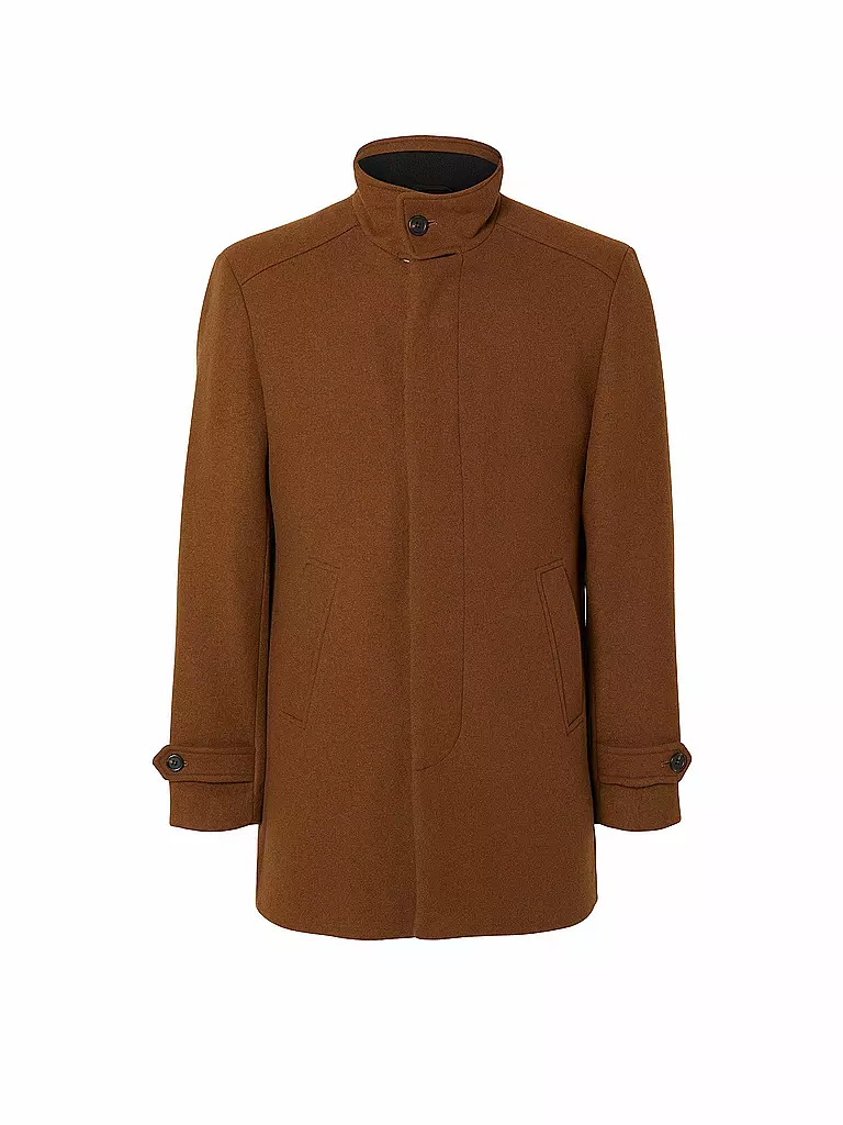SELECTED Wollmantel SLHNEW camel