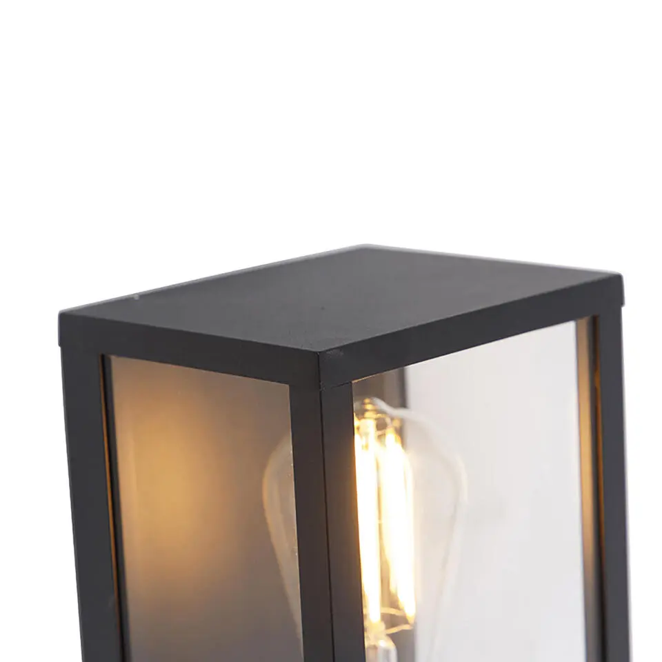 Qazqa wandlampen buiten charlois zwart e27