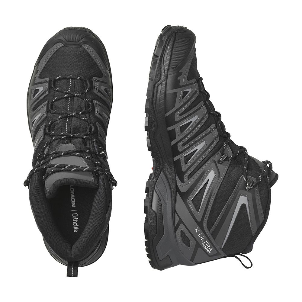Salomon X ULTRA PIONEER MID GTX - Chaussures randonné Homme black/magnet/monument