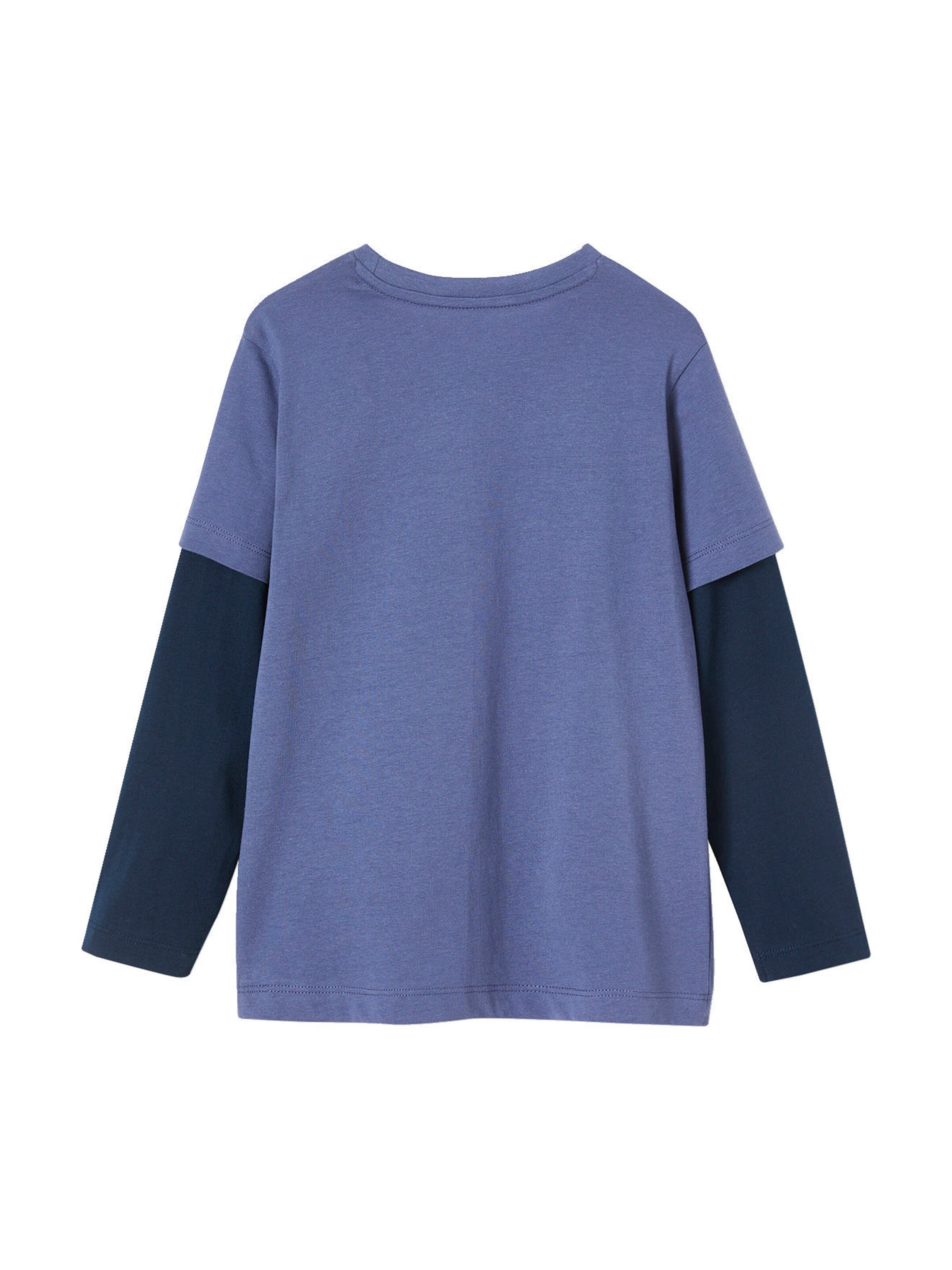 Vertbaudet Jungen 2-in-1-Shirt eisblau