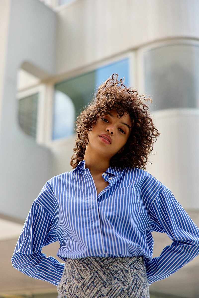 LA PETITE ETOILE<br>Camisa listrada de manga comprida LONY