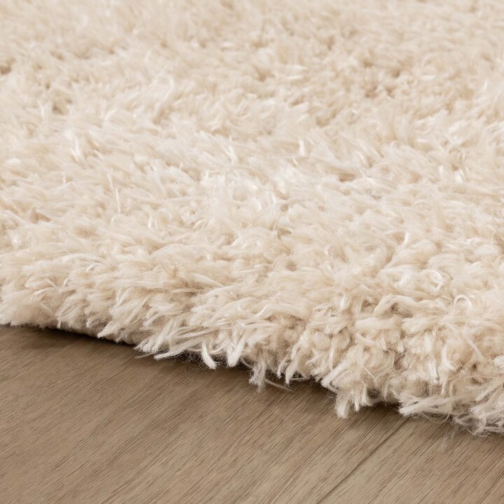 Rond Shaggy vloerkleed - Blaze Beige