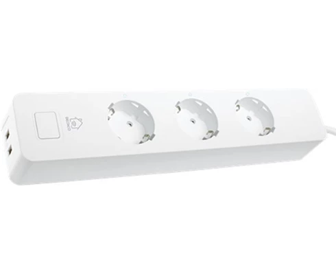Deltaco Smart 3 way outlet 2 USB ports