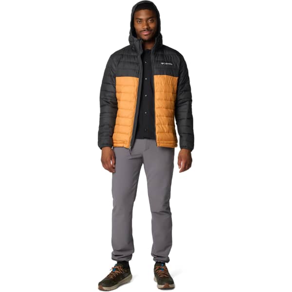 Doudoune randonnée COLUMBIA POWDER LITE II HOODED JACKET SUNSTONE/SHARK