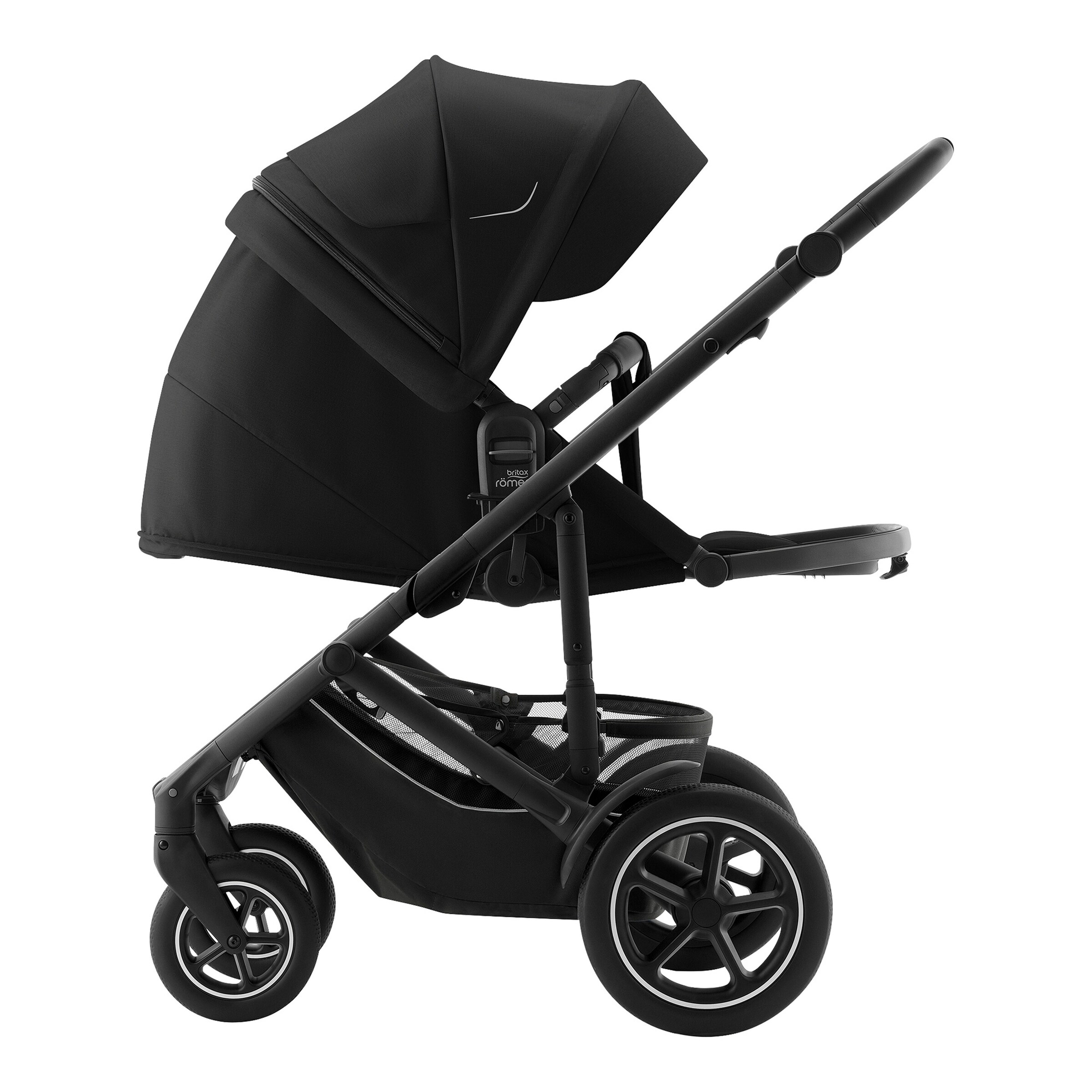 Britax Römer - Britax Römer Diamond Kombikinderwagen SMILE 5Z STYLE Travel-Set inkl. Babyschale BABY-SAFE PRO und Isofix-Basis VARIOBASE 5Z space black / carbon black