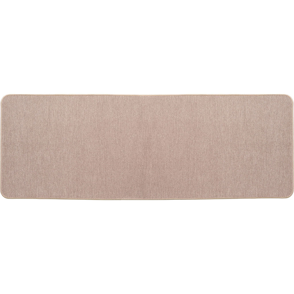 Tapis de cuisine hexagone beige 45x120cm