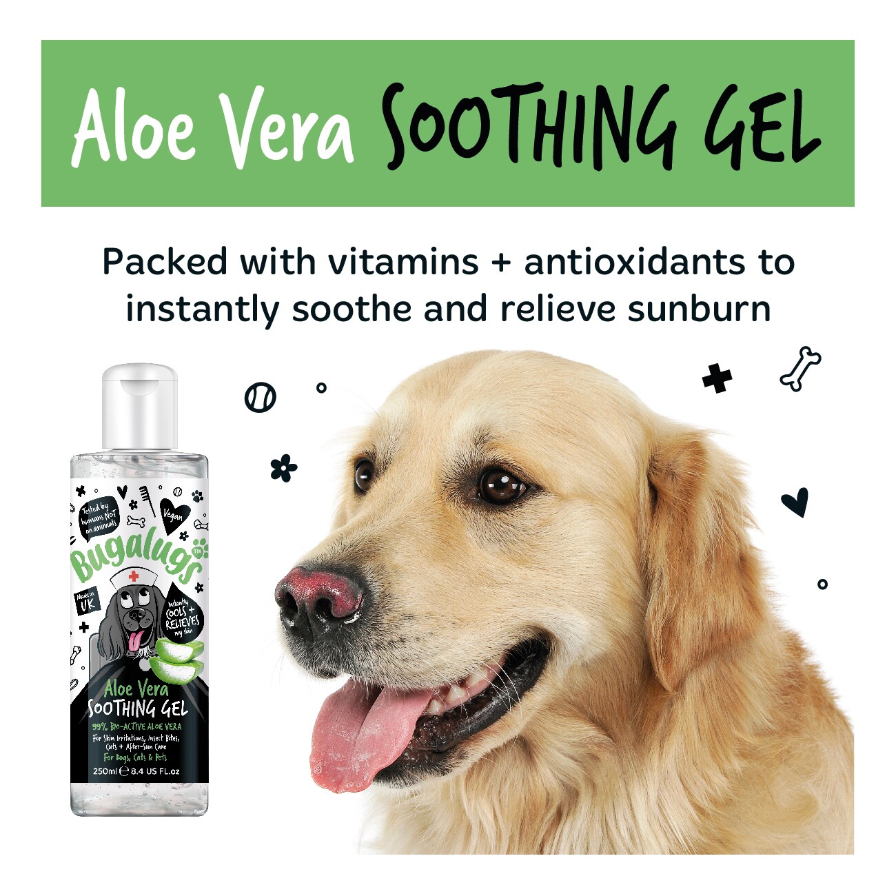 Bugalugs Hautpflegegel Aloe Vera