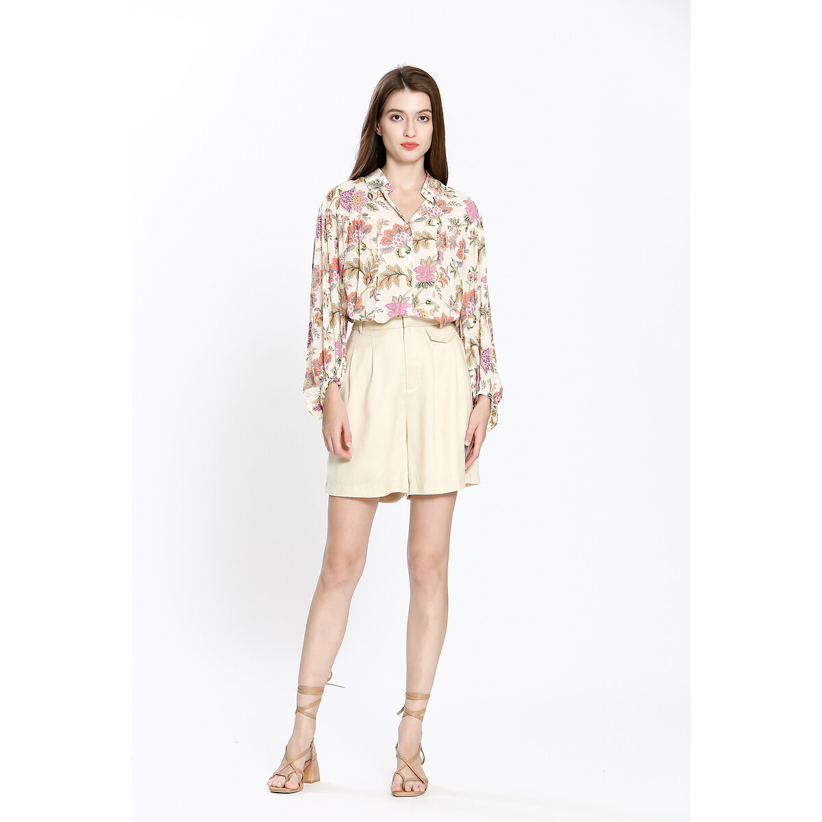 ATÉ BREVE<br>Camisa de manga comprida com estampa floral