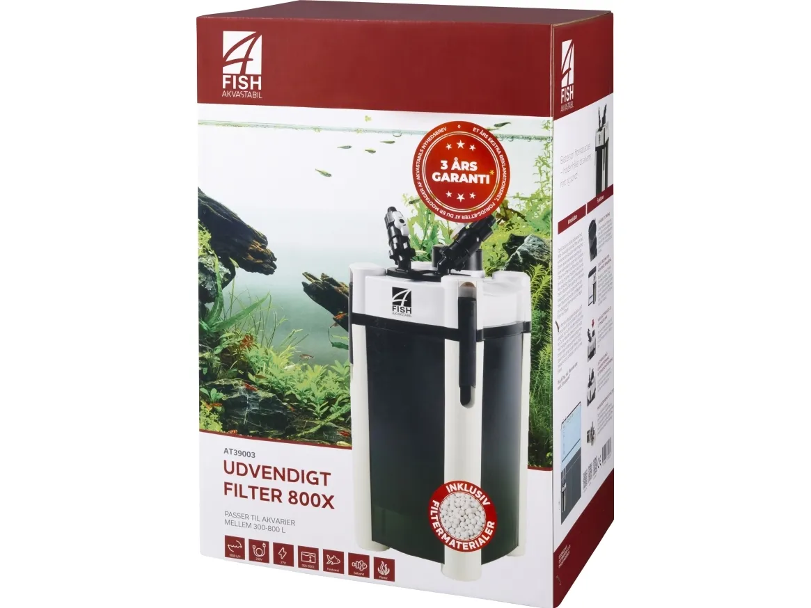 4FISH udvendig filter 800X, 1800 L/T, 27W