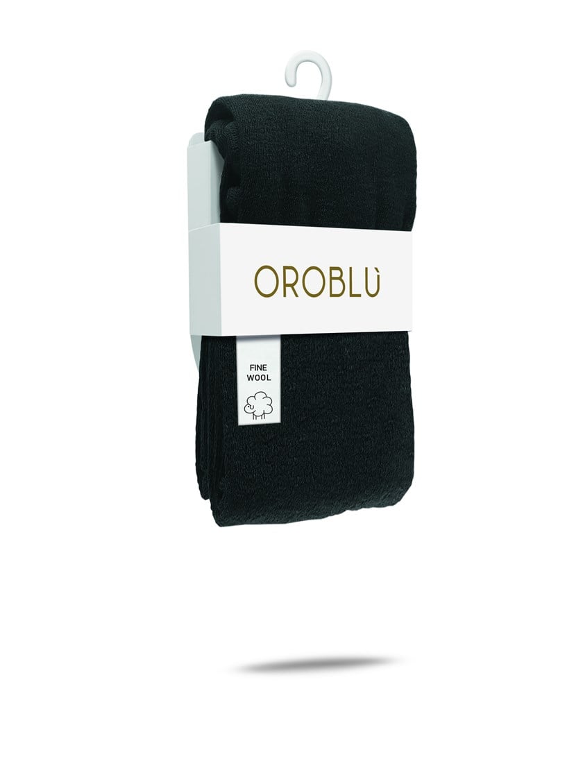 OROBLU NIVES FINE WOOL TIGHTS Black