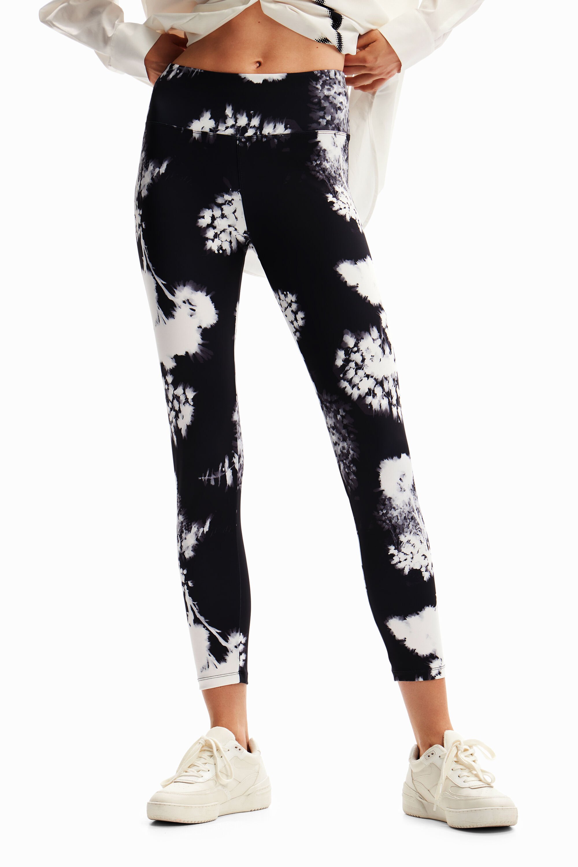 Legging sport fleurs