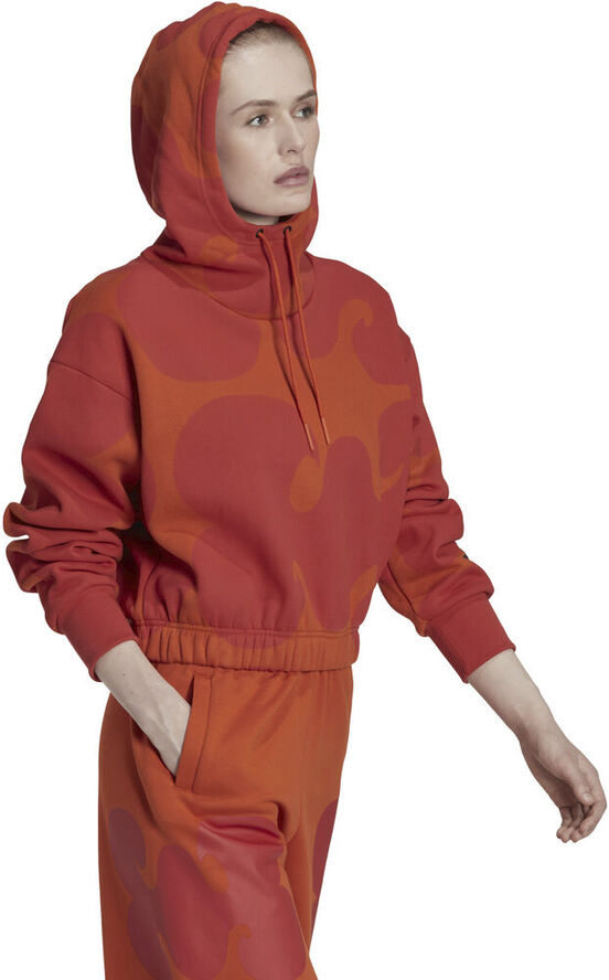 adidas Marimekko Crop hættetrøje Rød